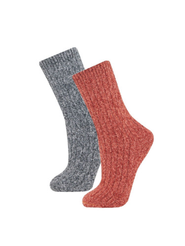 DEFACTO Women's 2-Pack Winter Socks