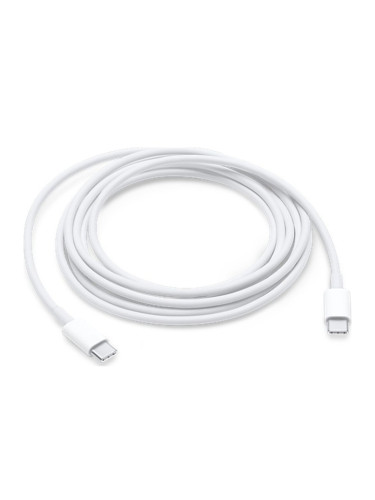 Оригинален кабел Apple USB-C - USB-C, 1м, MM093ZMA, в плик, Бял