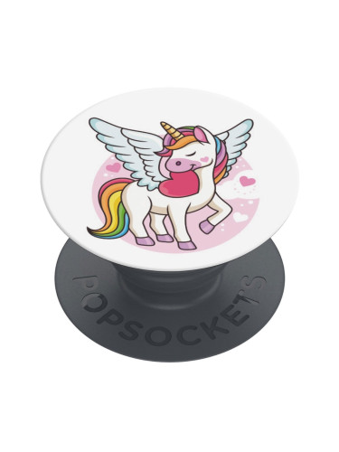 Оригинален попсокет PopSockets® PopGrip Basic Unicorn, Многоцветен