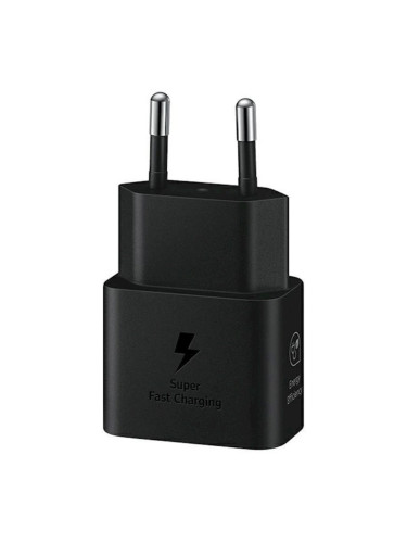 Оригинално Зарядно устройство адаптер Samsung 25W USB-C, EP-T2510NBEGEU, 3A, 220V Super Fast Charging в кутия, Черен