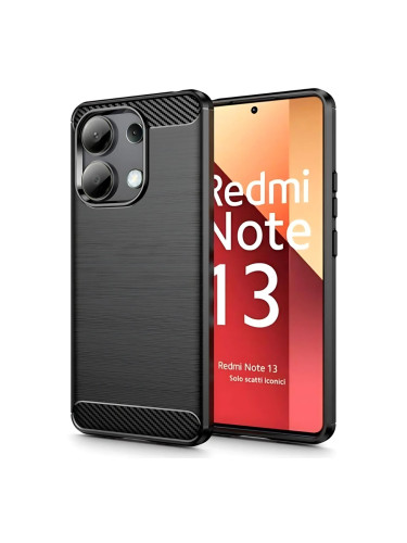 Силиконов кейс MBX Carbon, За Xiaomi Redmi 13, Черен