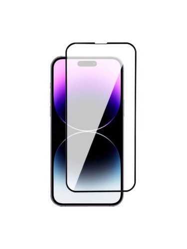 Стъклен протектор за дисплей OG 5D Slim с цяло лепило, За iPhone 16 Pro (6.3), Черен