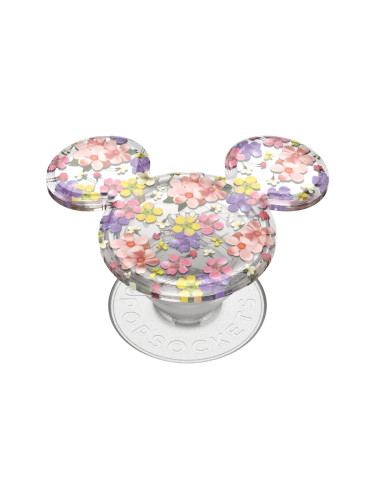 Оригинален попсокет PopSockets® PopGrip PopOut Earridescent Mickey Cascading Flowers, Многоцветен