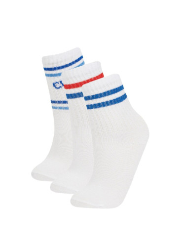 DEFACTO Boy's 3-Piece Cotton Long Socks