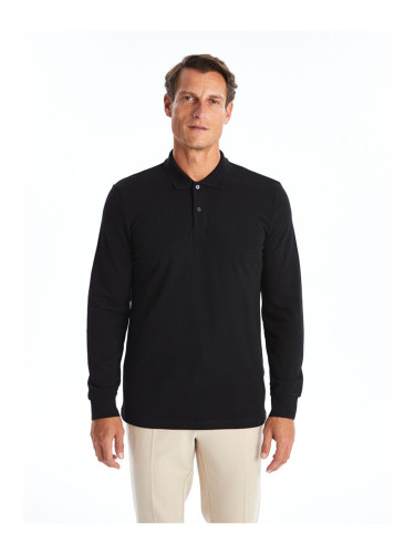 LC Waikiki Lw - Polo Collar Long Sleeve Pique Men's T-Shirt