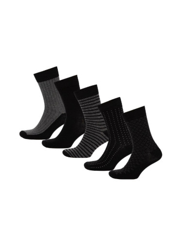 DEFACTO Men's 5-Piece Cotton Long Socks