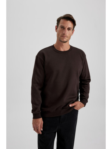 DEFACTO Oversize Fit Crew Neck Basic Sweatshirt