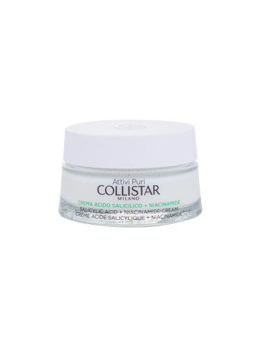 Collistar Pure Actives (Attivi Puri) Salicylic Acid + Niacinamide Cream Дневен крем за лице за жени 50 ml увредена кутия