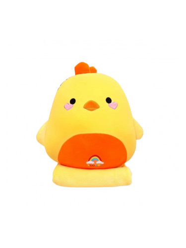 Плюшена възгланичка пате, 40 см + одеалце