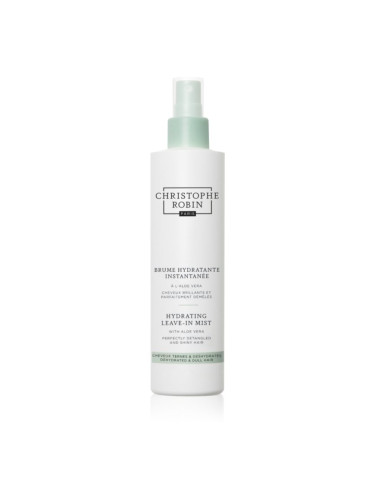 Christophe Robin Hydrating Leave-In Mist with Aloe Vera подхранващ и хидратиращ спрей за суха и чувствителна коса 150 мл.