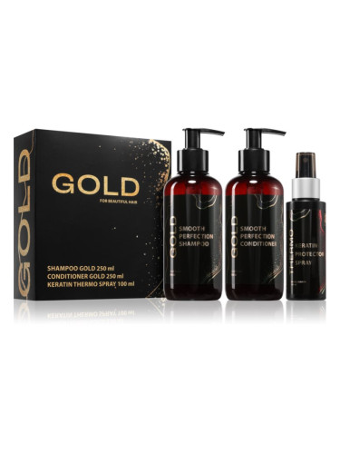 Brazil Keratin Luxury Gold подаръчен комплект за суха и увредена коса