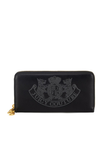 Juicy Couture Голям дамски портфейл BIJXT8652WVP Черен