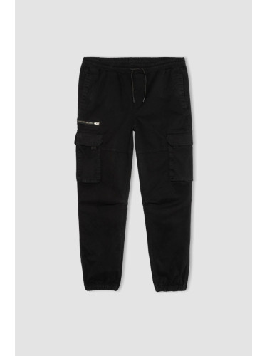 DEFACTO Regular Cargo Jogger Cargo Pocket Gabardine Trousers