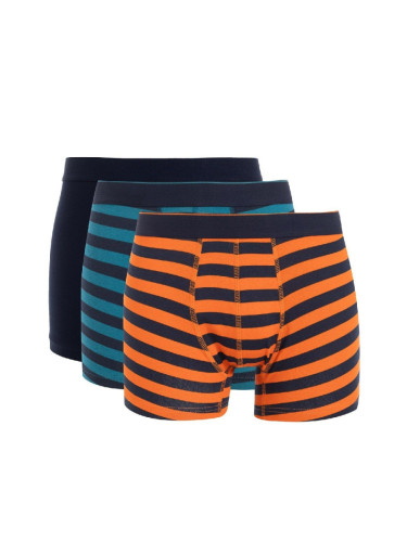 DEFACTO Men's Striped 3-Piece Boxers