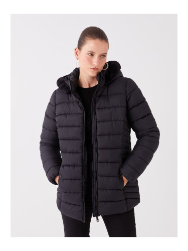 LC Waikiki Women's Hooded Plain Puffer Coat