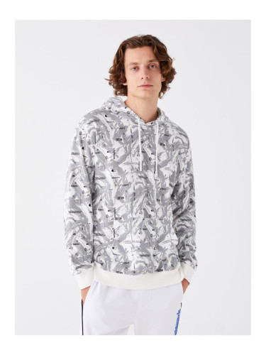 LC Waikiki Long Sleeve Printed Men's Hoodie