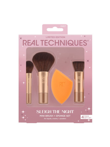 REAL TECHNIQUES Sleigh The Night Set Brush + Sponge Set Четки за грим дамски  