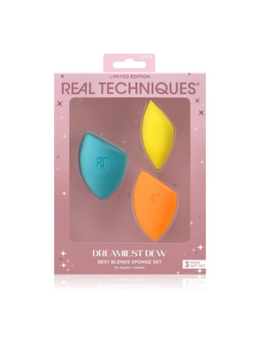 Real Techniques Dreamiest Dew Best Blends Sponge Set комплект апликатори за грим