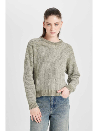 DEFACTO Regular Fit Crew Neck Knitwear Sweater