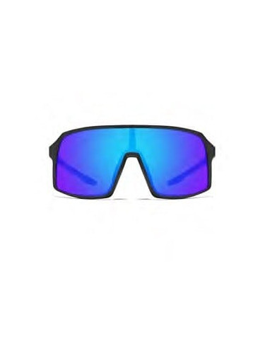 Sports sunglasses WAYE - 7 Matt Black w Blue Multi lens Cat. 3