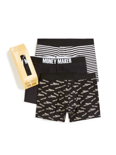 Celio Boxer Gift Pack Gold Bar, 3pcs - Men's