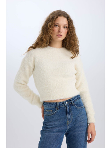 DEFACTO Regular Fit Crew Neck Knitwear Sweater