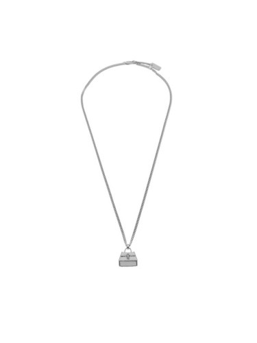 Marc Jacobs Колие The St. Marc Cuban-Link Chain Necklace 2F3JNC001J37 Сребрист