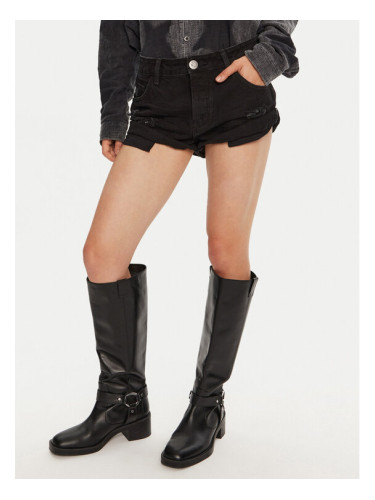 One Teaspoon Дънкови шорти Bandit 22620C Черен Relaxed Fit