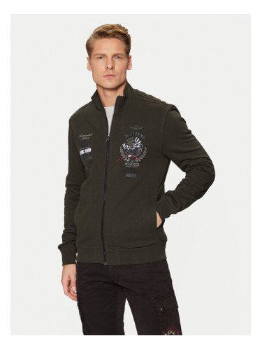 Aeronautica Militare Суитшърт 242FE1951F511 Каки Regular Fit