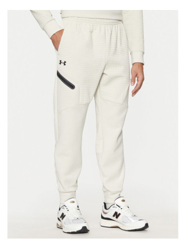 Under Armour Долнище анцуг UA Unstoppable 1386544 Екрю Regular Fit