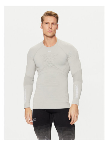 X-Bionic Термооблекло горна част Energy Accumulator 4.0 Shirt Lg Sl EA-WT06W19M Сив Slim Fit