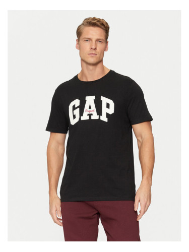 Gap Тишърт 542246-03 Черен Regular Fit