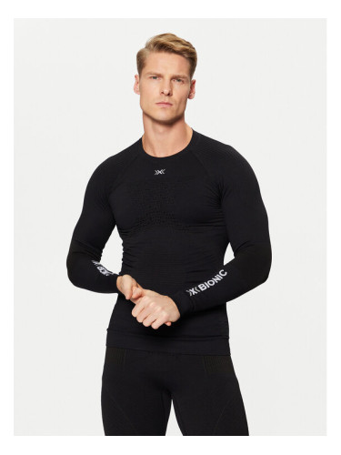X-Bionic Термооблекло горна част WT06W19M Черен Slim Fit