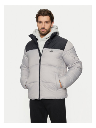 4F Зимно яке 4FWAW24TDJAM485 Сив Regular Fit