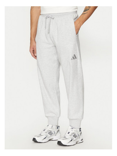 adidas Долнище анцуг Elevated ALL SZN Terry Loop IY6582 Сив Loose Fit