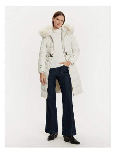 Morgan Зимно палто 242-GARENA Екрю Slim Fit