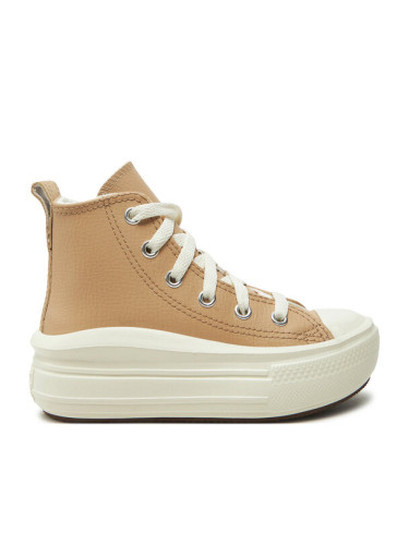 Converse Кецове Chuck Taylor All Star Move Platform Leather A09262C Бежов