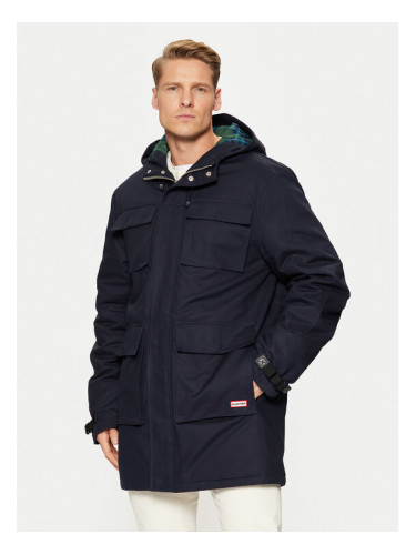 Hunter Зимно палто HARM0002242 Тъмносин Regular Fit