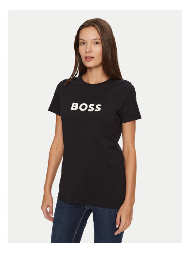 Boss Тишърт C_Elogo_5 50501139 Черен Regular Fit