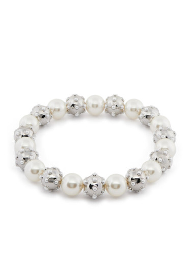 Marc Jacobs Колие Pearl Dot Statement Neklace 2R3JNC001J52 Сребрист