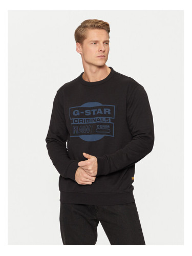G-Star Raw Суитшърт Originals D25441-D797 Черен Regular Fit