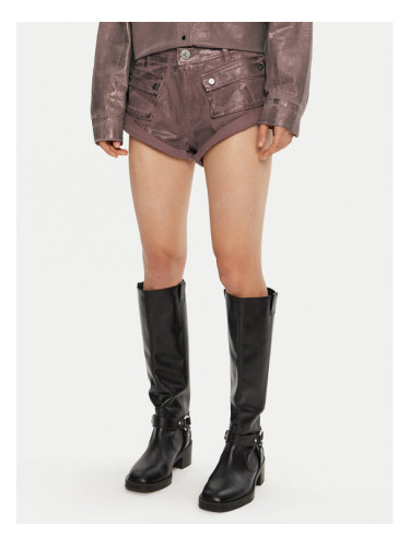 One Teaspoon Дънкови шорти 26553 Кафяв Regular Fit