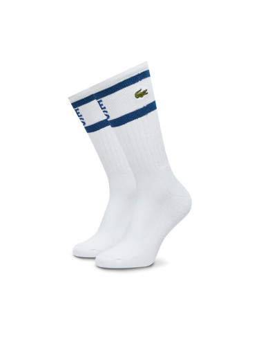 Lacoste Дълги чорапи RA8095-00 F2F Бял