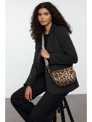 Trendyol Leopard Patterned Brown Crossbody Women's Bag