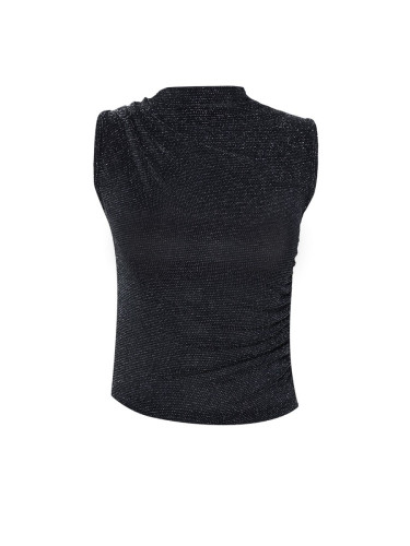 Trendyol Anthracite Degaje Collar Knitted Blouse