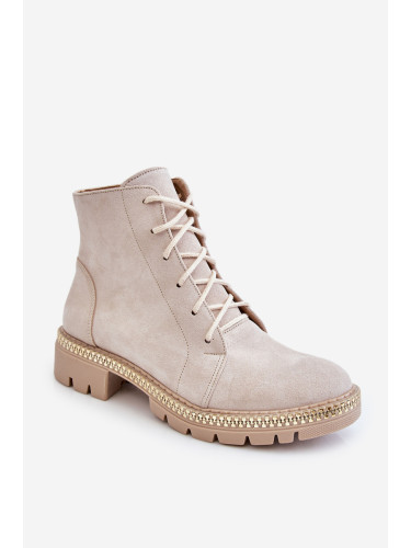 Boto Плоски ботуши Lewski Shoes 3285 Светло бежово