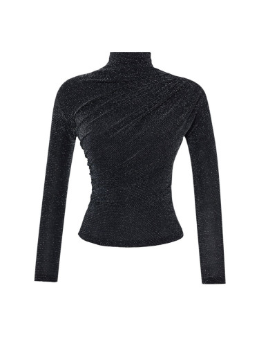 Trendyol Anthracite Glitter Knitted Blouse