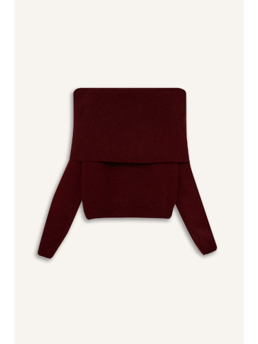 DEFACTO Oversize Wide Fit Off-The-Shoulder Sweater