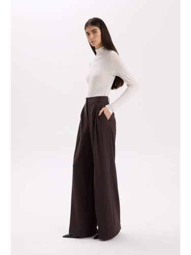 DEFACTO Wide Leg Wide Leg Pocket High Waist Long Length Pants