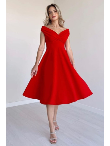 Trendyol Red A-Cut Woven Dress